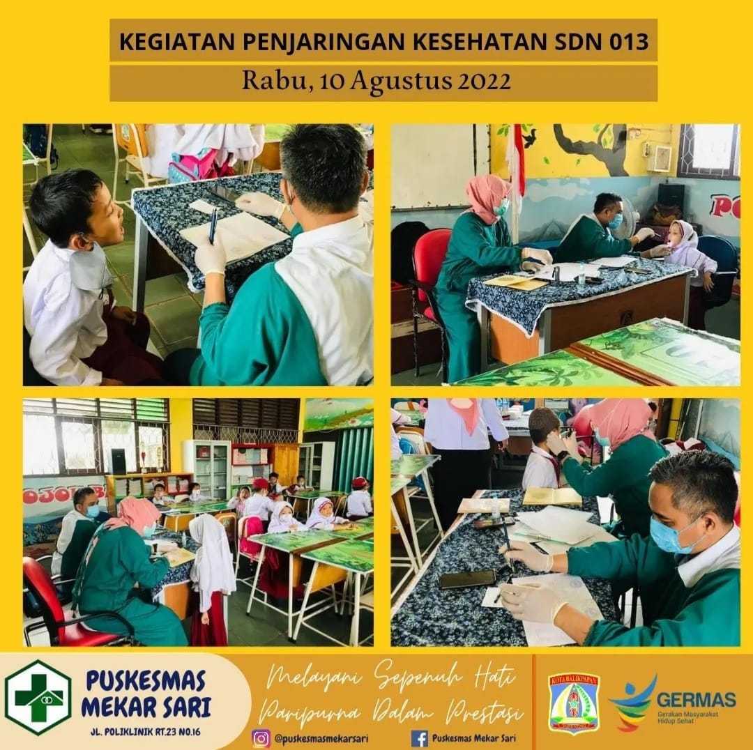 KEGIATAN PENJARINGAN KESEHATAN SDIT AL-AULIYA 1